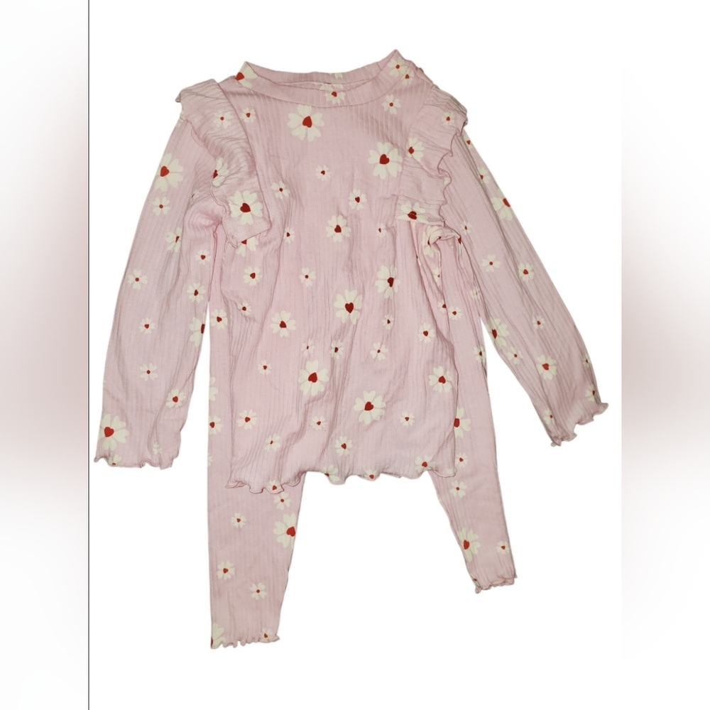 Cat & Jack Pink Floral Long Sleeve Pajamas Set Size: 18m NWT